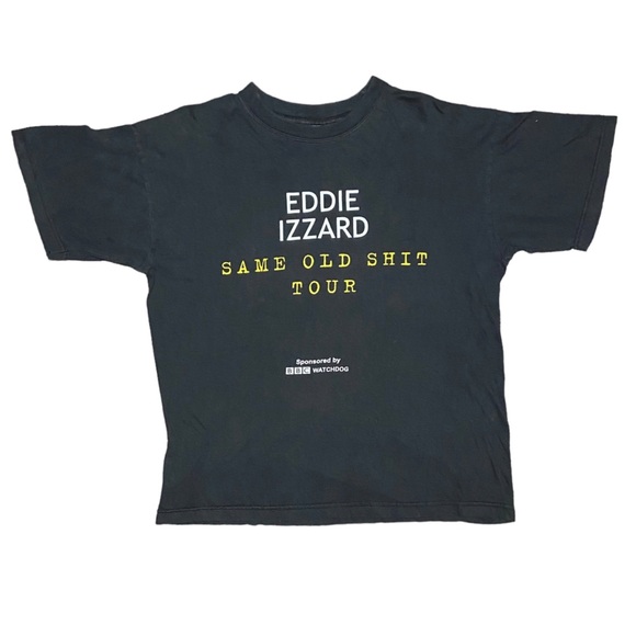 Redwood Other - Y2K Vintage 2002 Eddie Izzard‎ European Circle Tour Black T-shirt Size Large